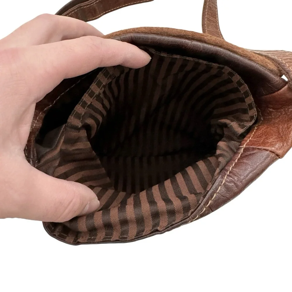 JACK GEORGES Brown Leather Handbag Mini - 9